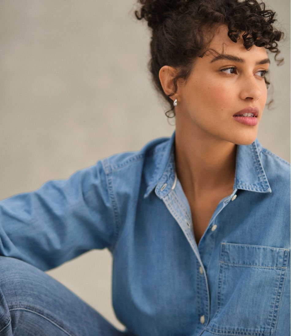 Women's L.L.Bean Denim Boyfriend Shirt | L.L.Bean on sale