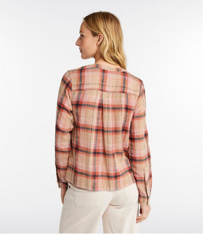 Women's L.L.Bean Day Breeze Shirt, Long-Sleeve Collarless | L.L.Bean sale