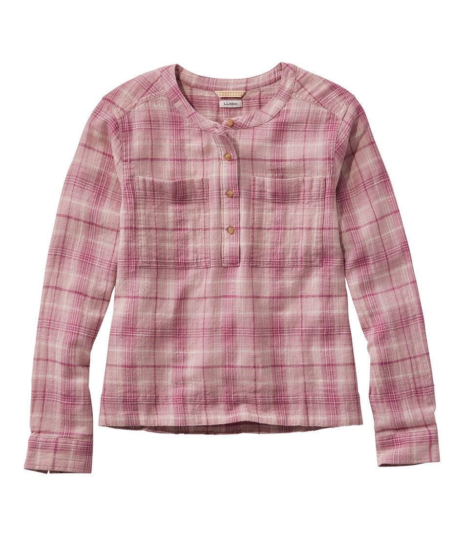 Women's L.L.Bean Day Breeze Shirt, Long-Sleeve Collarless | L.L.Bean sale - US 8780