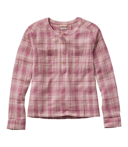 Women's L.L.Bean Day Breeze Shirt, Long-Sleeve Collarless | L.L.Bean sale - US 8780