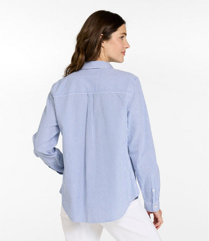 Women's Vacationland Seersucker Shirt, Long-Sleeve | L.L.Bean outlet