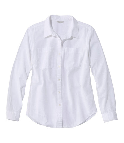 Women's Vacationland Seersucker Shirt, Long-Sleeve | L.L.Bean outlet - US 9495