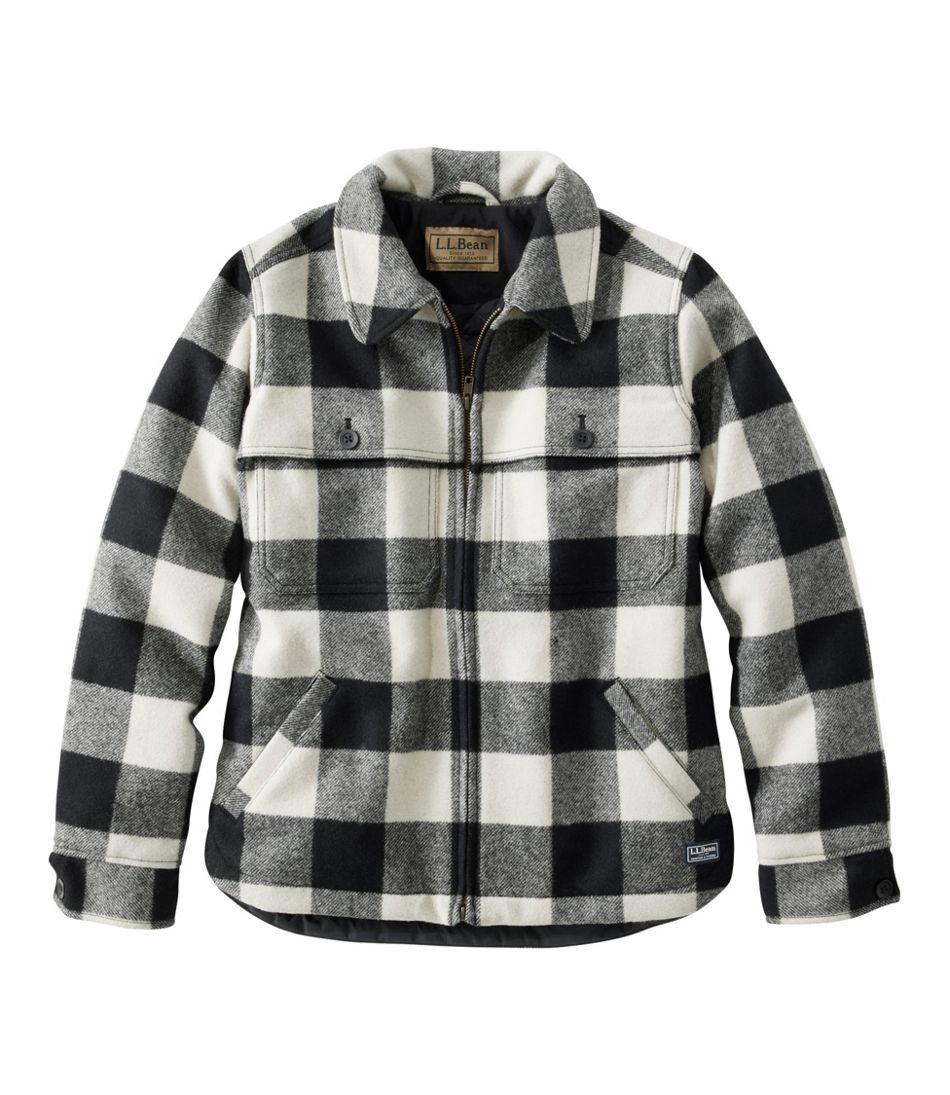 Women's Maine Guide Zip Front Jac-Shirt with Primaloft, Plaid | L.L.Bean online