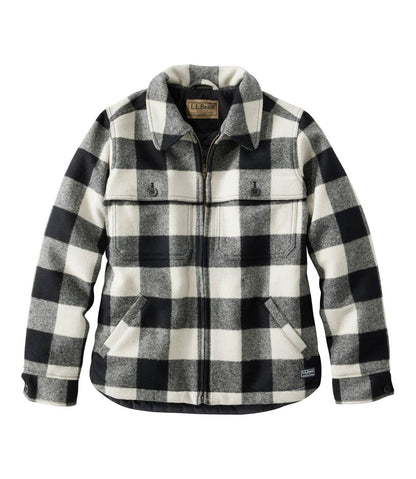 Women's Maine Guide Zip Front Jac-Shirt with Primaloft, Plaid | L.L.Bean online