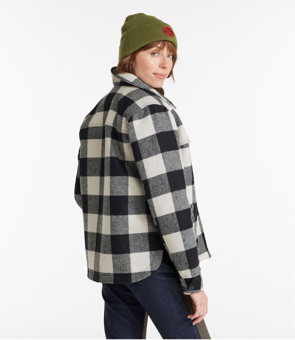 Women's Maine Guide Zip Front Jac-Shirt with Primaloft, Plaid | L.L.Bean online