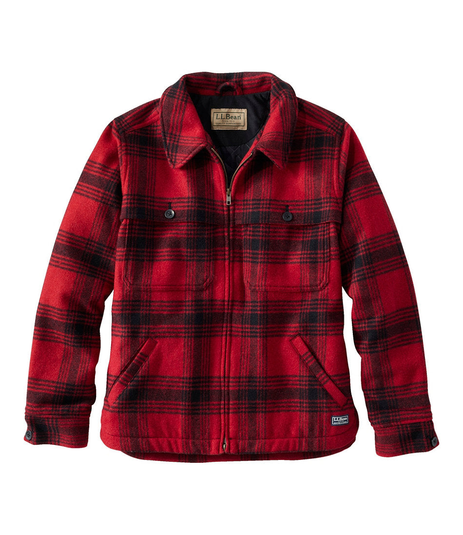 Women's Maine Guide Zip Front Jac-Shirt with Primaloft, Plaid | L.L.Bean online - US 4453