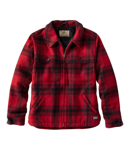 Women's Maine Guide Zip Front Jac-Shirt with Primaloft, Plaid | L.L.Bean online - US 4453