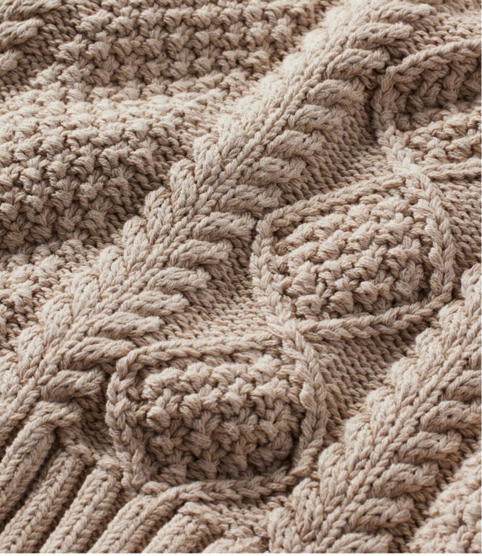 Women's Signature Cotton Fisherman Sweater, Crewneck Novelty | L.L.Bean on sale