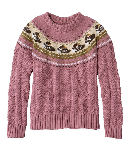 Women's Signature Cotton Fisherman Sweater, Crewneck Novelty | L.L.Bean on sale - US 1703