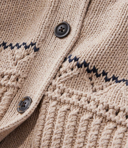 Women's Signature Cotton Fisherman Sweater, Short Cardigan Fair Isle | L.L.Bean online