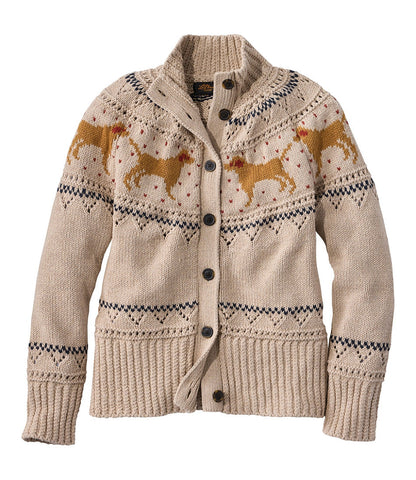 Women's Signature Cotton Fisherman Sweater, Short Cardigan Fair Isle | L.L.Bean online - US 7085