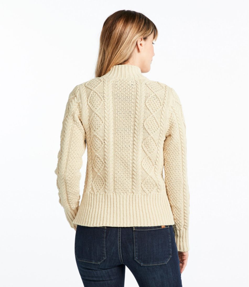 Women's Signature Cotton Fisherman Sweater, Short Cardigan | L.L.Bean sale