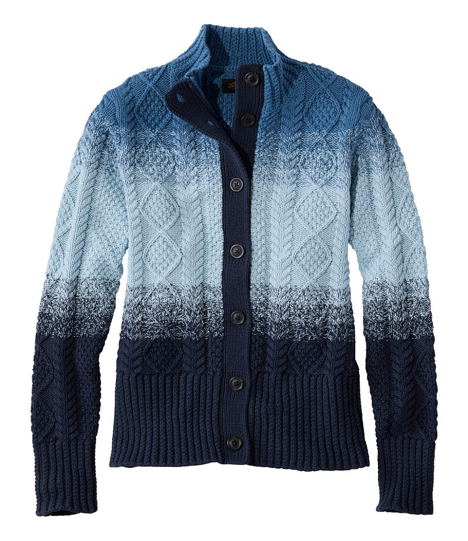 Women's Signature Cotton Fisherman Sweater, Short Cardigan | L.L.Bean sale - US 4540