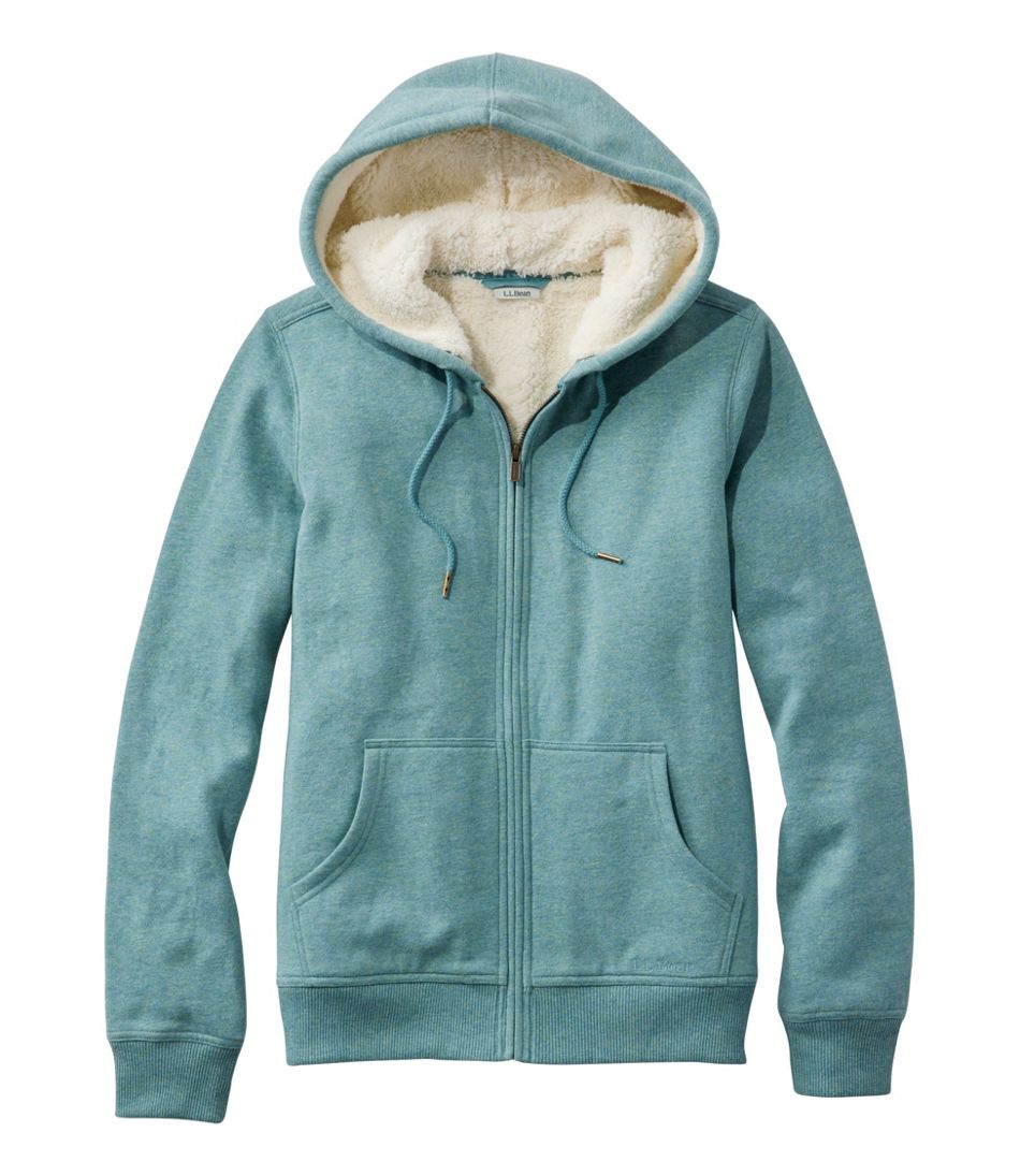 Women's L.L.Bean 1912 Sweatshirt, Sherpa-Lined Hoodie | L.L.Bean outlet