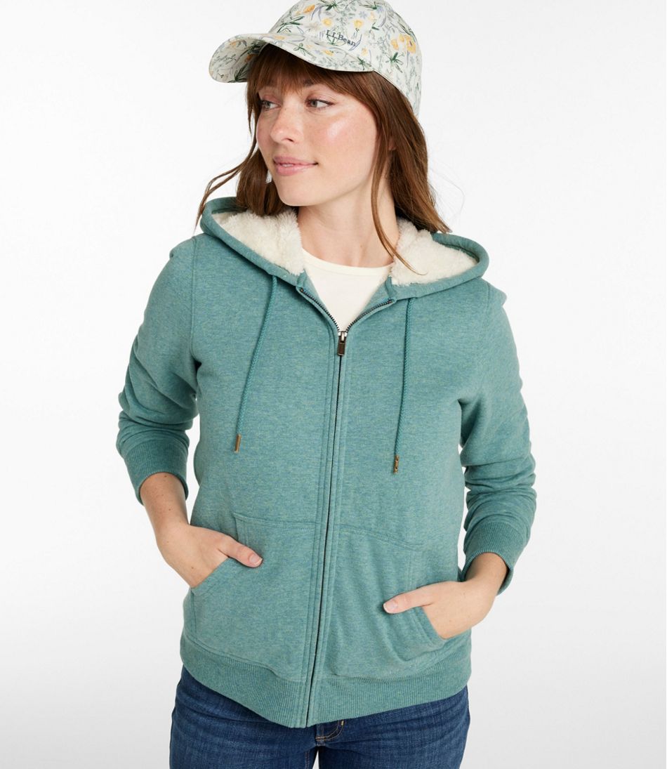 Women's L.L.Bean 1912 Sweatshirt, Sherpa-Lined Hoodie | L.L.Bean outlet
