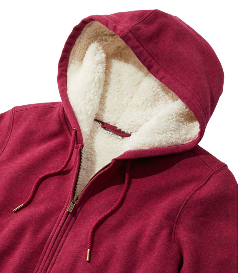 Women's L.L.Bean 1912 Sweatshirt, Sherpa-Lined Hoodie | L.L.Bean outlet