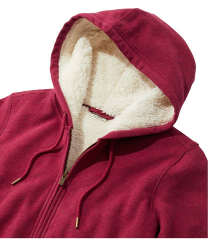 Women's L.L.Bean 1912 Sweatshirt, Sherpa-Lined Hoodie | L.L.Bean outlet