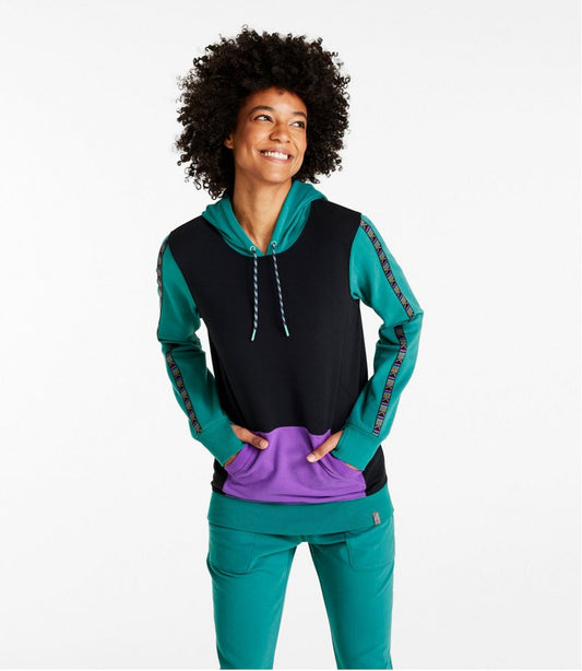 Women's Bean's Cozy Camp Hoodie, Colorblock | L.L.Bean on sale