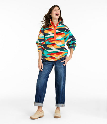 Adults' Bean's Classic Fleece Pullover, Print | L.L.Bean on sale