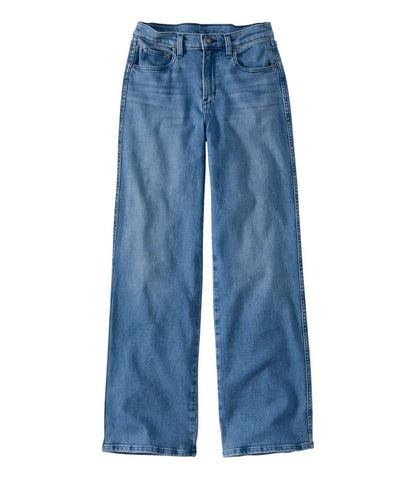 Women's L.L.Bean Everyday Stretch Jeans, High-Rise Relaxed Wide-Leg | L.L.Bean outlet