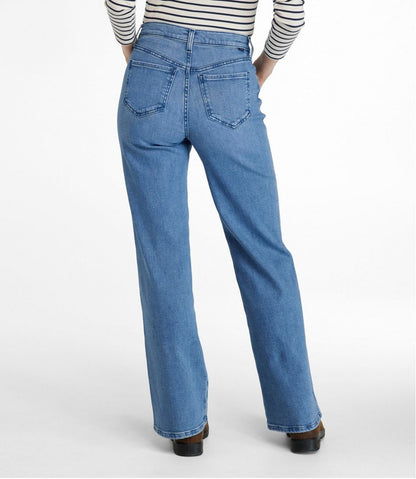 Women's L.L.Bean Everyday Stretch Jeans, High-Rise Relaxed Wide-Leg | L.L.Bean outlet