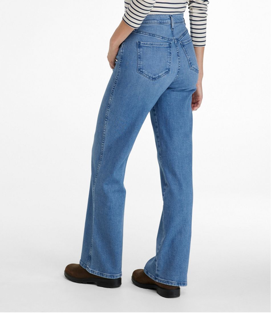 Women's L.L.Bean Everyday Stretch Jeans, High-Rise Relaxed Wide-Leg | L.L.Bean outlet