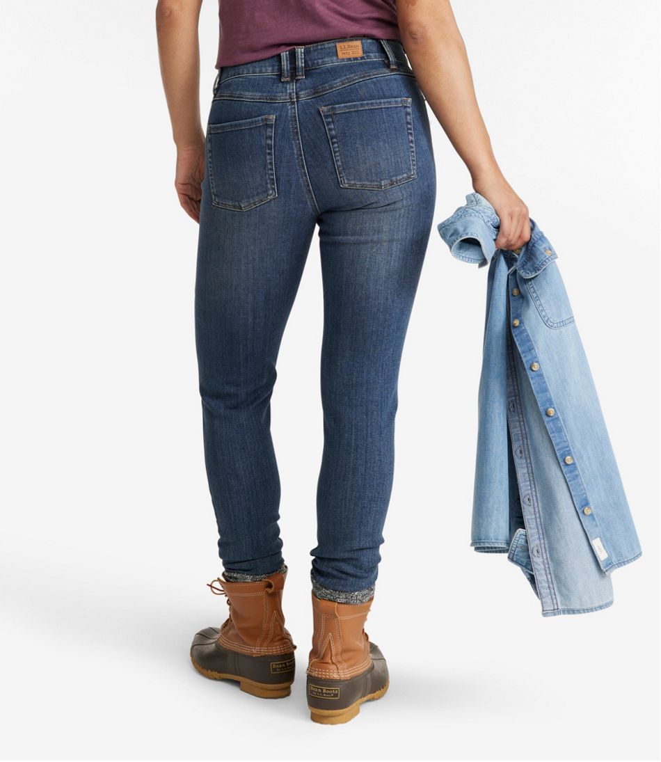 Women's BeanFlex® Jeans, Mid-Rise Skinny-Leg | L.L.Bean on sale