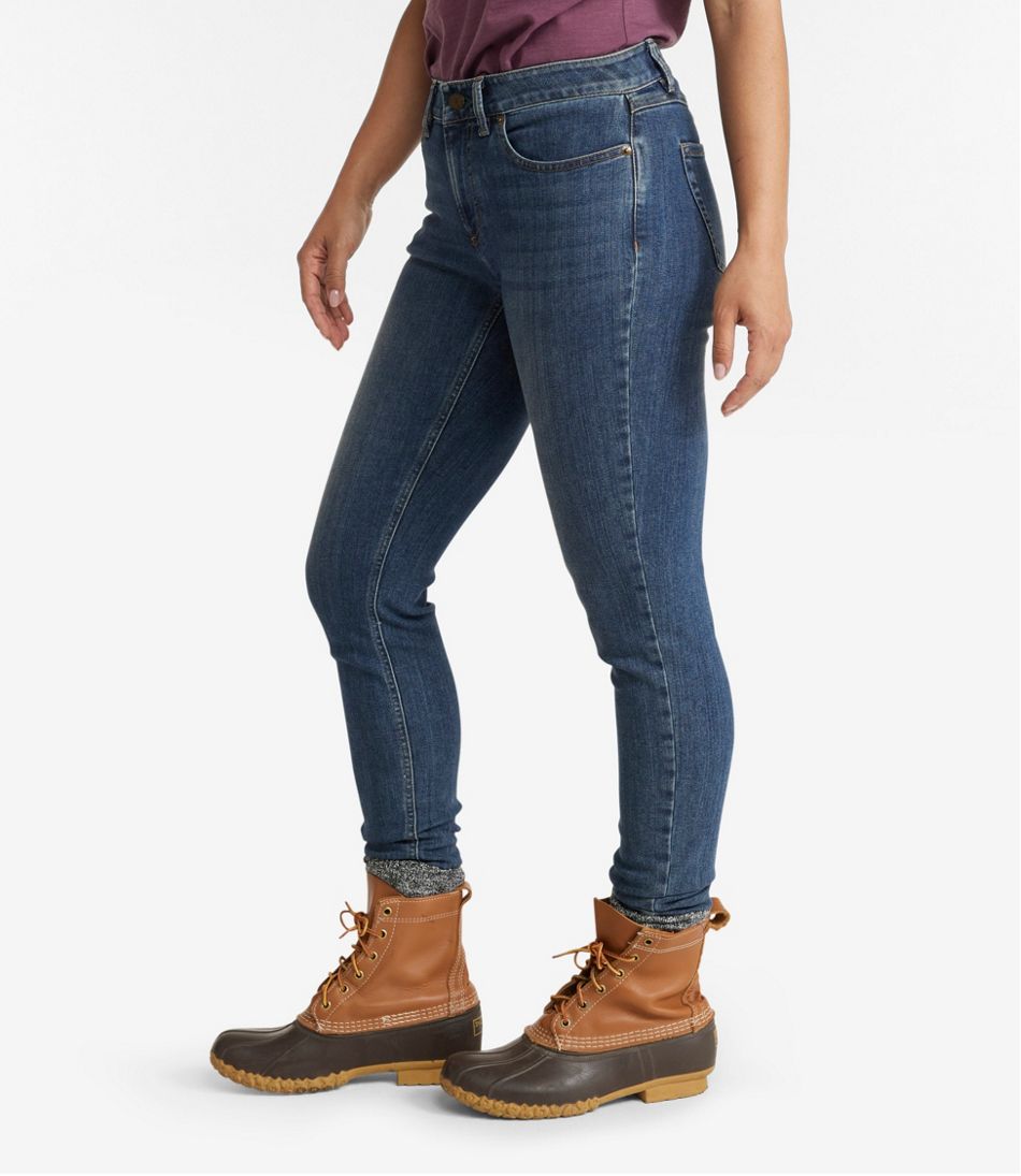Women's BeanFlex® Jeans, Mid-Rise Skinny-Leg | L.L.Bean on sale