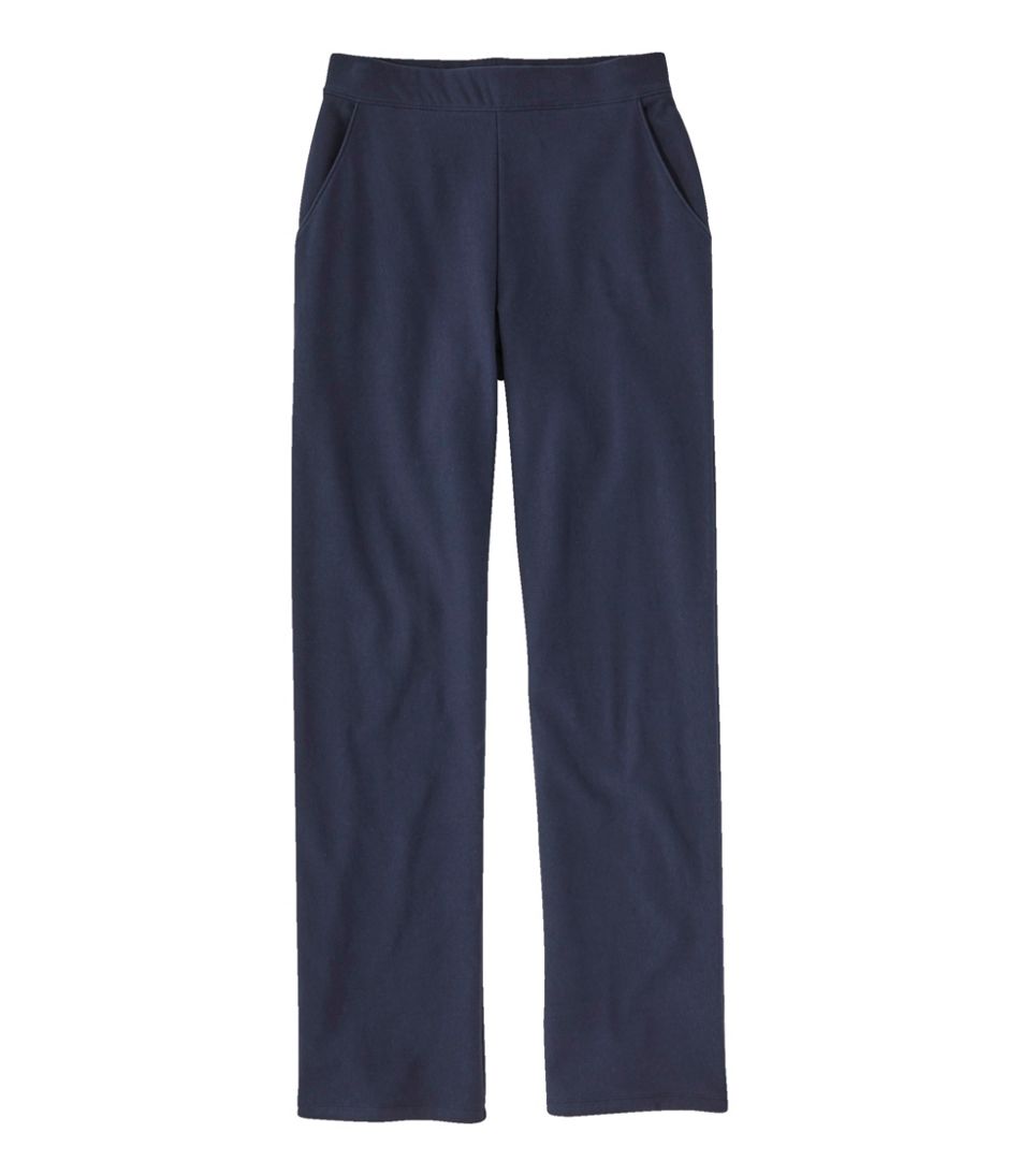 Women's Perfect Fit Pants, Fleece-Backed Straight-Leg | L.L.Bean outlet