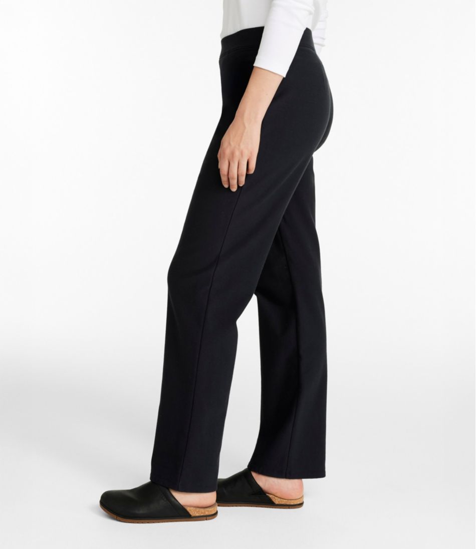 Women's Perfect Fit Pants, Fleece-Backed Straight-Leg | L.L.Bean outlet