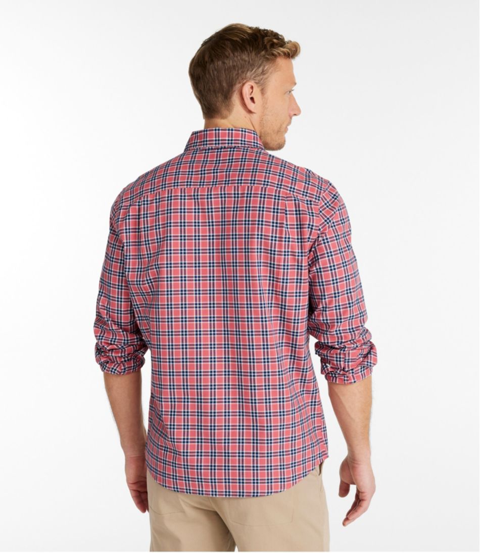 Men's Wrinkle-Free Ultrasoft Brushed Cotton Shirt, Long-Sleeve, Slightly Fitted Untucked Fit | L.L.Bean discount
