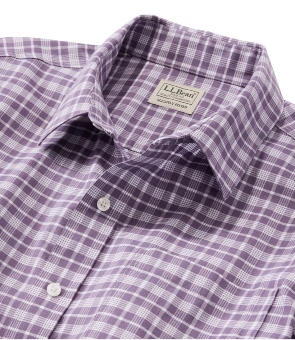 Men's Wrinkle-Free Ultrasoft Brushed Cotton Shirt, Long-Sleeve, Slightly Fitted Untucked Fit | L.L.Bean discount