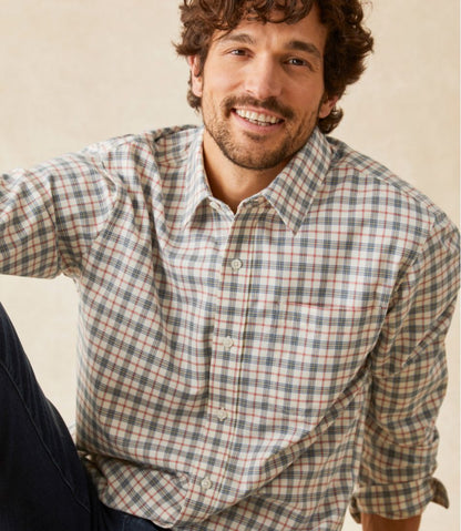 Men's Wrinkle-Free Ultrasoft Brushed Cotton Shirt, Long-Sleeve, Slightly Fitted Untucked Fit | L.L.Bean discount