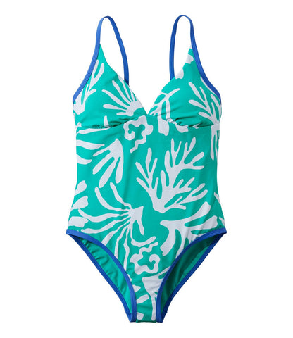 Women's Coastal Essentials Swimwear, V-Neck Tanksuit Print | L.L.Bean outlet - US 4561