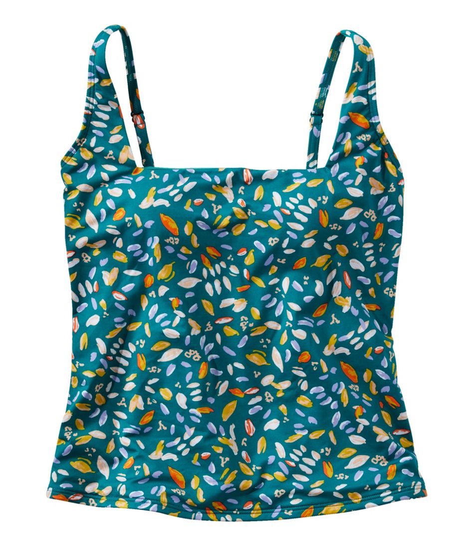 Women's New Currents Swimwear, Squareneck Tankini Top Print | L.L.Bean discount