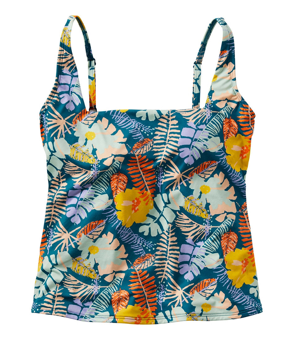 Women's New Currents Swimwear, Squareneck Tankini Top Print | L.L.Bean discount - US 1007