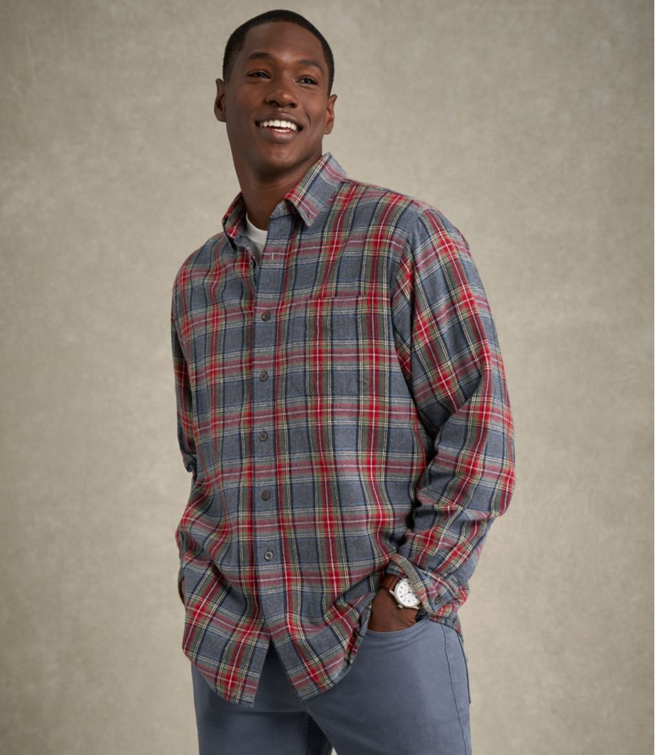 Men's Scotch Plaid Flannel Shirt, Traditional Fit | L.L.Bean for sale