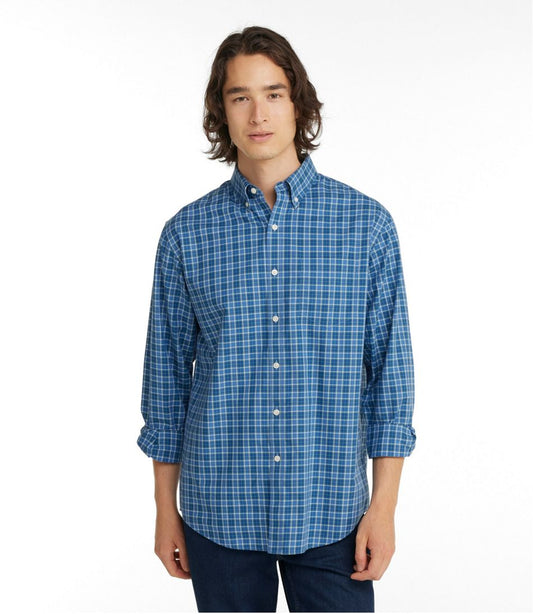 Men's Wrinkle-Free Kennebunk Sport Shirt, Traditional Fit Check | L.L.Bean on sale