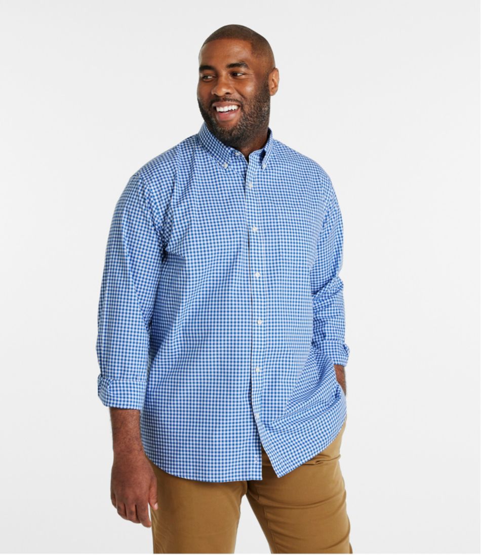 Men's Wrinkle-Free Kennebunk Sport Shirt, Traditional Fit Check | L.L.Bean on sale