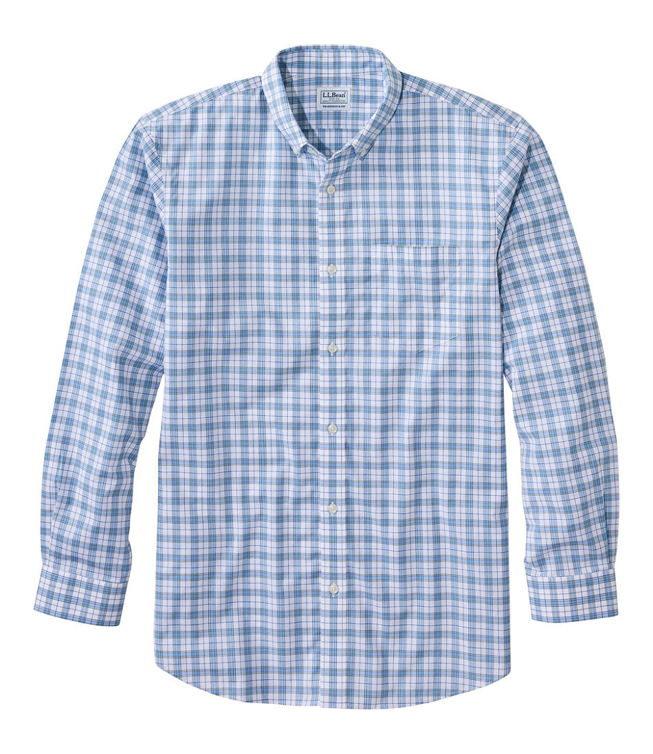 Men's Wrinkle-Free Kennebunk Sport Shirt, Traditional Fit Check | L.L.Bean on sale - US 5838