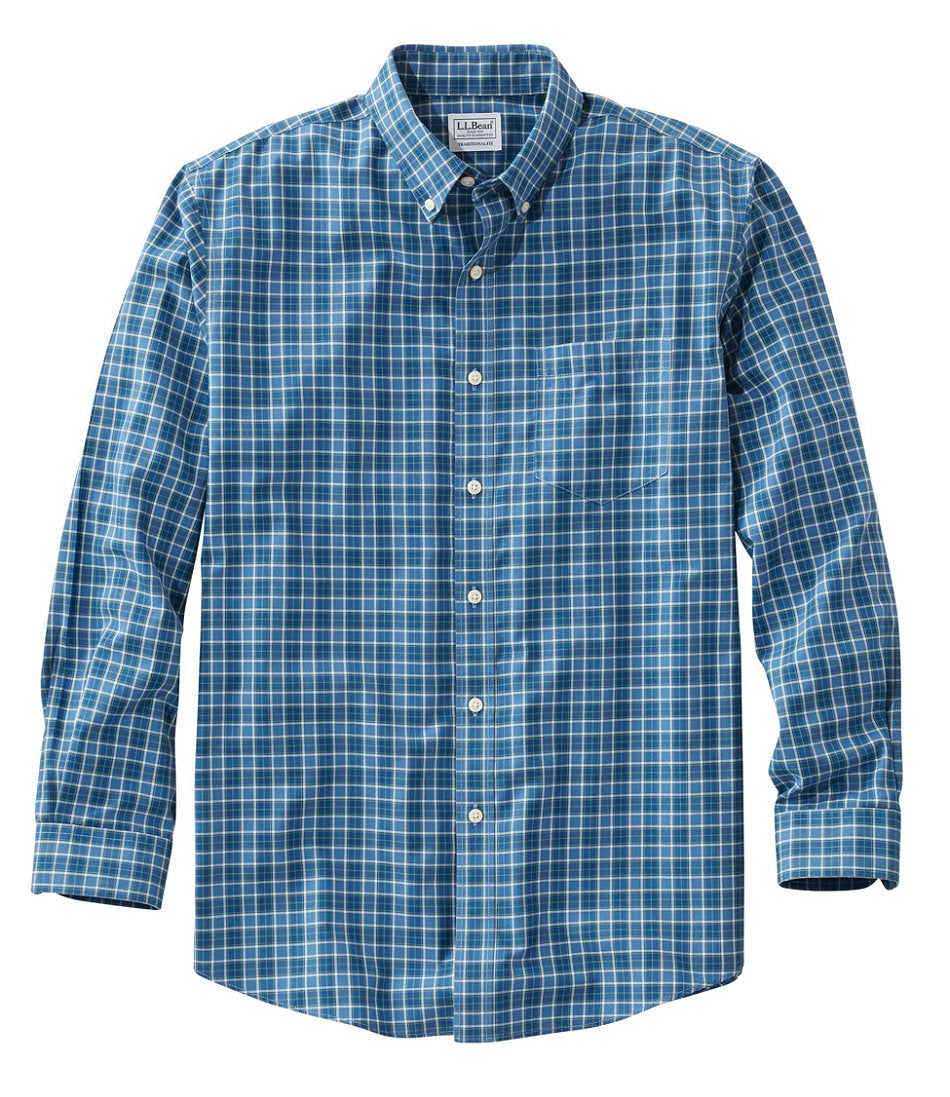 Men's Wrinkle-Free Kennebunk Sport Shirt, Traditional Fit Check | L.L.Bean on sale - US 5838