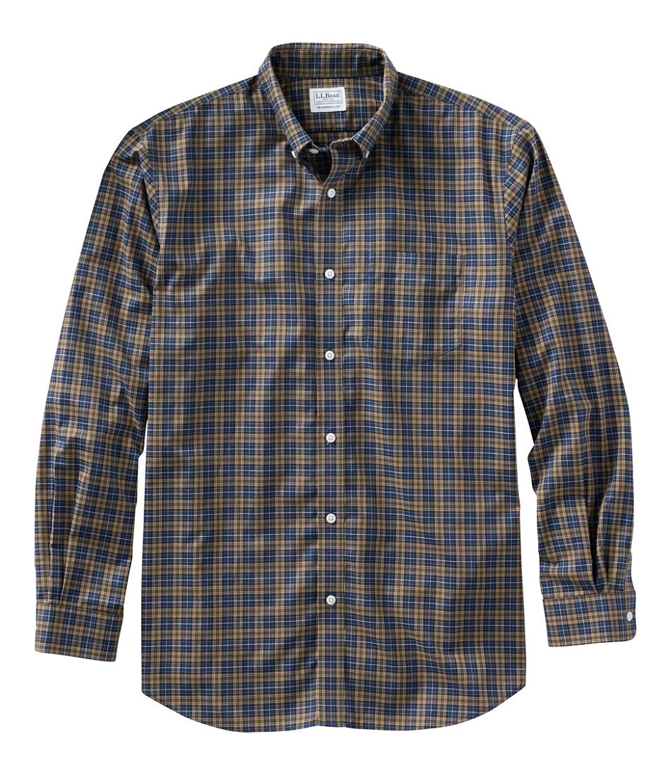 Men's Wrinkle-Free Kennebunk Sport Shirt, Traditional Fit Check | L.L.Bean on sale - US 5838