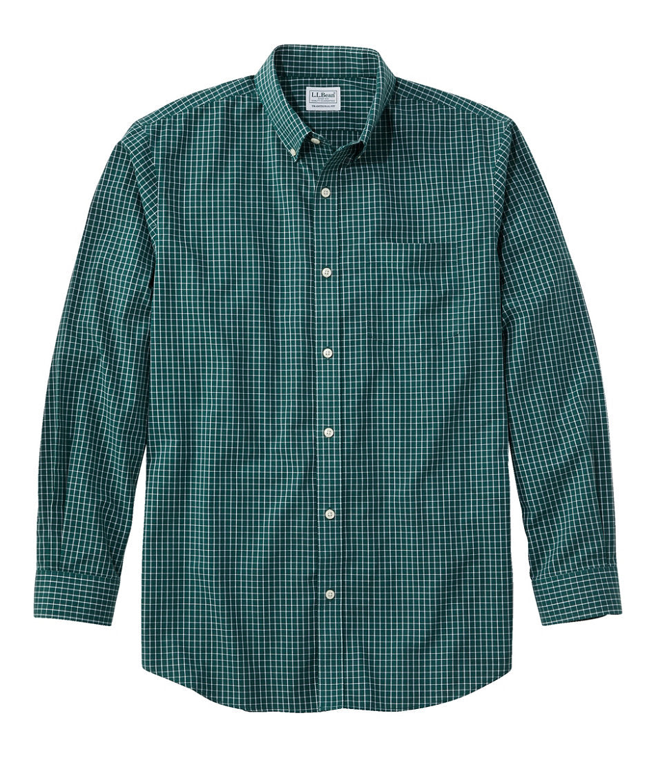 Men's Wrinkle-Free Kennebunk Sport Shirt, Traditional Fit Check | L.L.Bean on sale - US 5838