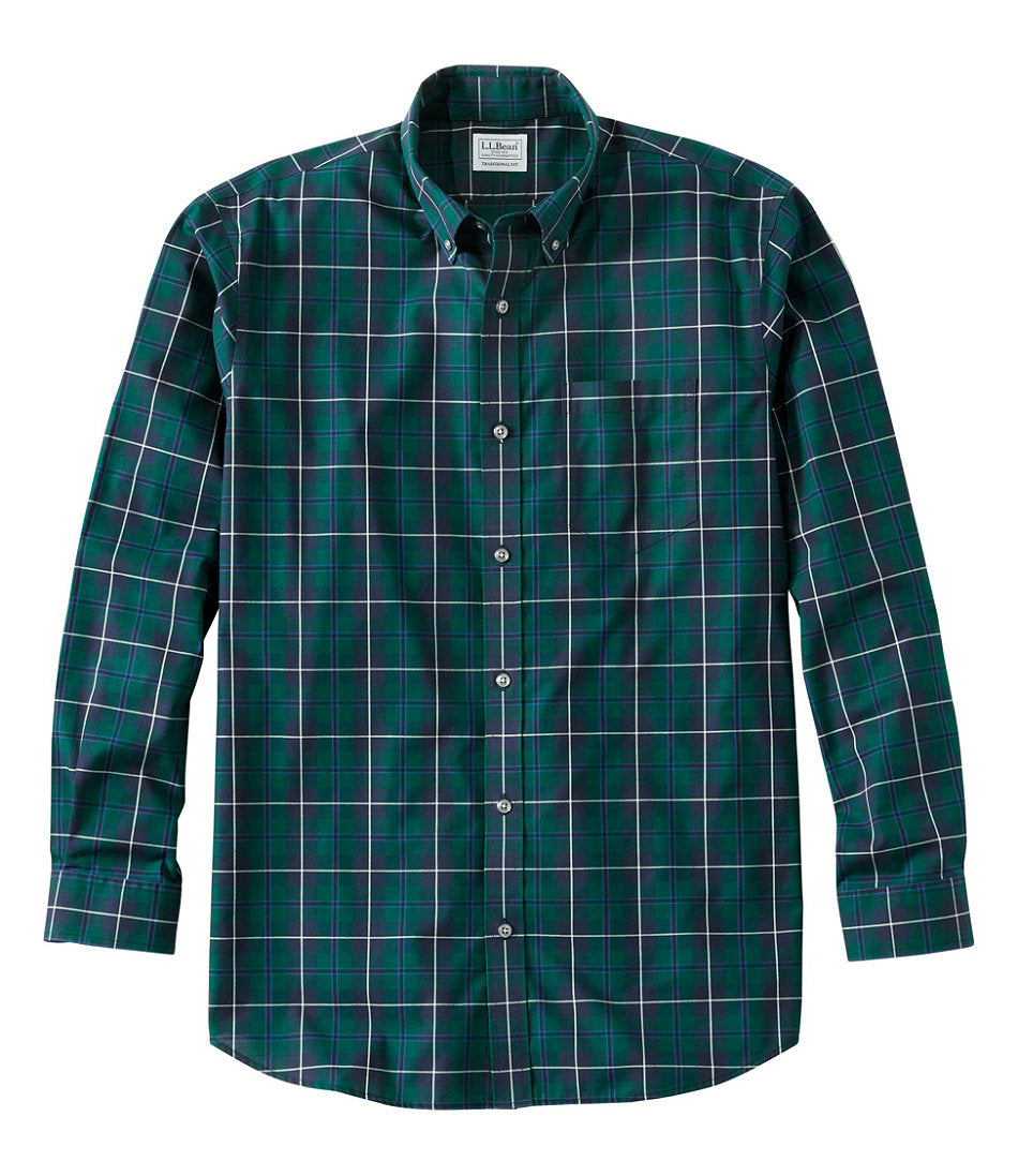 Men's Wrinkle-Free Kennebunk Sport Shirt, Traditional Fit Check | L.L.Bean on sale - US 5838