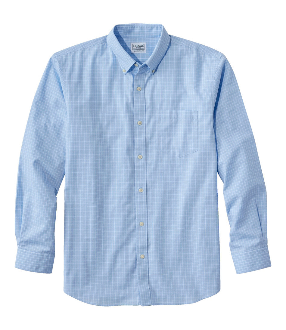 Men's Wrinkle-Free Kennebunk Sport Shirt, Traditional Fit Check | L.L.Bean on sale - US 5838