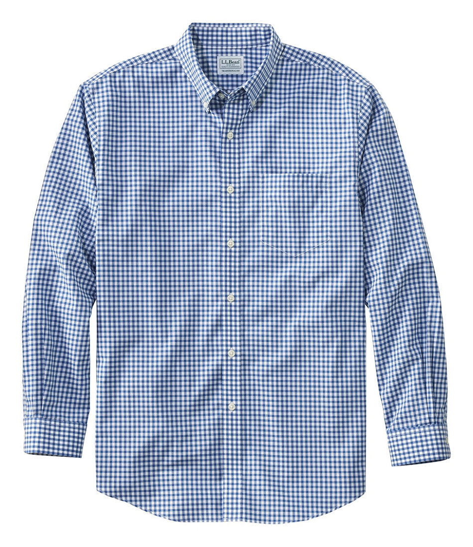 Men's Wrinkle-Free Kennebunk Sport Shirt, Traditional Fit Check | L.L.Bean on sale - US 5838
