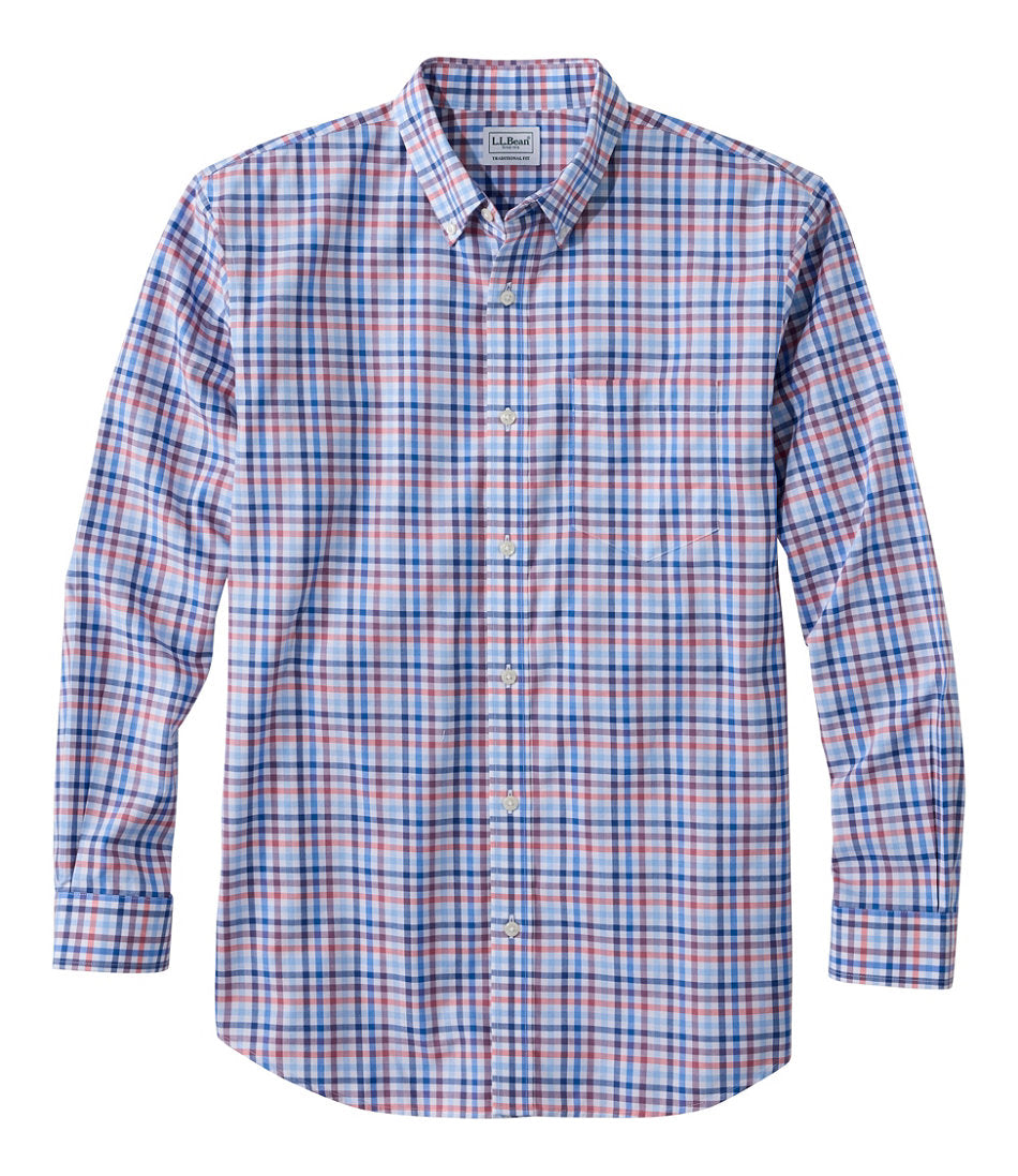 Men's Wrinkle-Free Kennebunk Sport Shirt, Traditional Fit Check | L.L.Bean on sale - US 5838