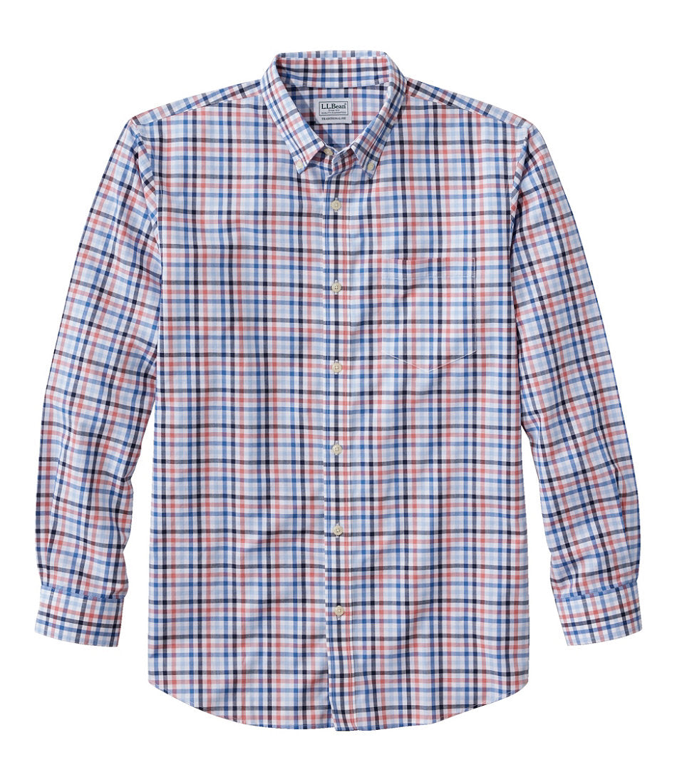 Men's Wrinkle-Free Kennebunk Sport Shirt, Traditional Fit Check | L.L.Bean on sale - US 5838
