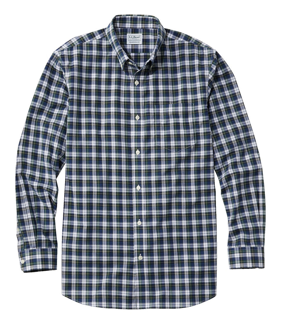 Men's Wrinkle-Free Kennebunk Sport Shirt, Traditional Fit Check | L.L.Bean on sale - US 5838