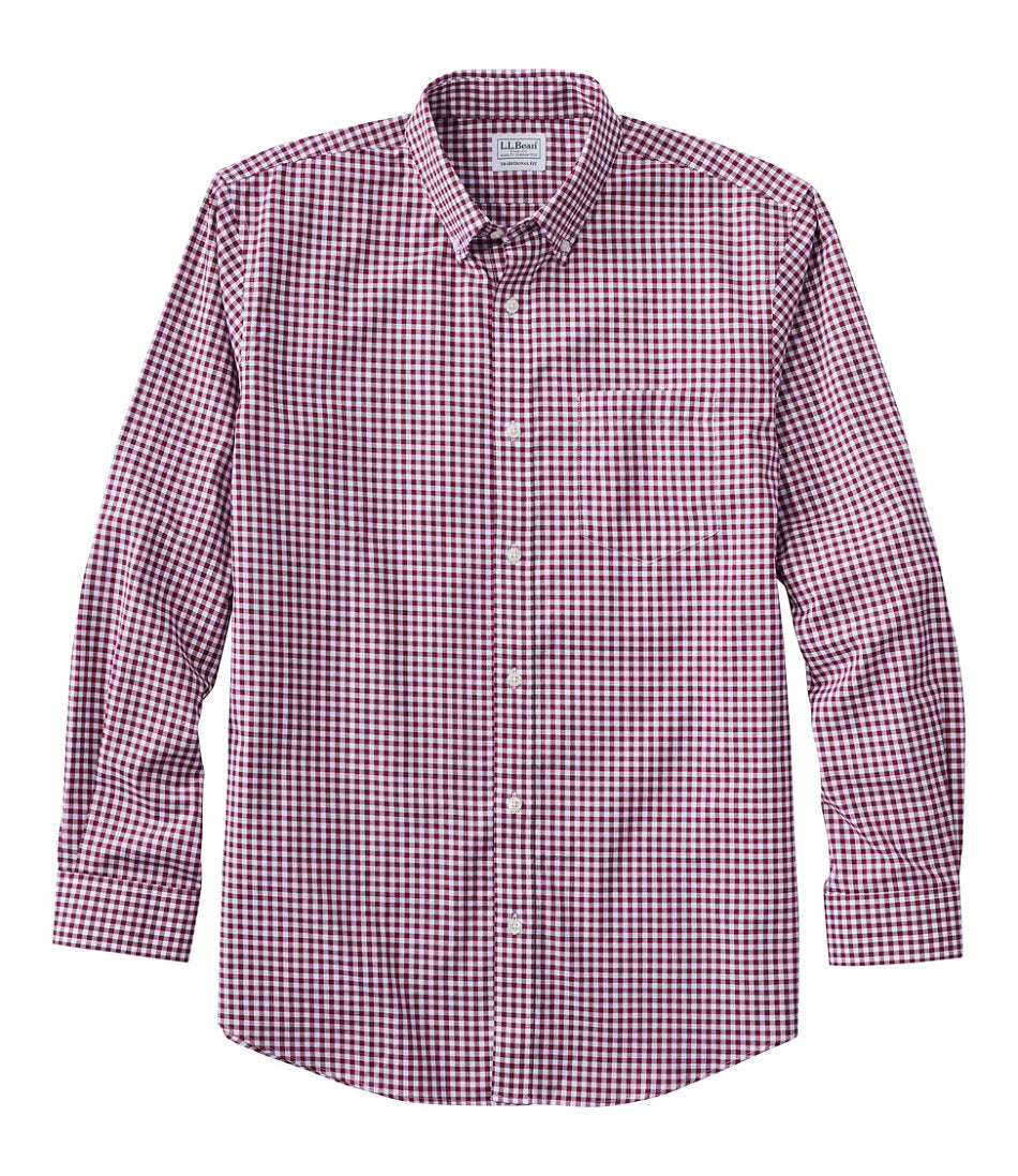 Men's Wrinkle-Free Kennebunk Sport Shirt, Traditional Fit Check | L.L.Bean on sale - US 5838